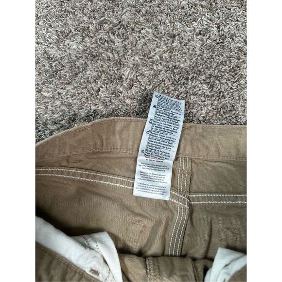 Carhartt Men 33X32 Original Dungaree Fit Cat 2 Pant Relaxed Baggy Workwear Tan - Picture 8 of 12